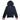 Moncler Junior Striped Hood Zip Up Jacket Navy