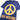 Love Moschino Peace T-shirt Navy/Yellow