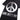 Love Moschino Peace Sign Foil Black