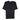 Love Moschino Embossed Peace Logo T-shirt Black