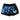 Love Moschino Underwear Foil Swim Shorts Black/Blue