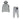 Moncler Junior Maglia Card Complete Tracksuit Grey 986