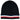 Moncler Tricolour Logo Beanie Hat Black