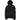 CP Company Diagonal Raised Fleece Garment Dyed Lens Hoodie Black 999