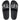 Dsquared2 Be Icon Rubber Sliders Black