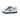 Emporio Armani Metal Eagle Logo Low Trainers Bianco/bluette