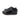 Emporio Armani Eagle Logo Leather Trainer Black/black