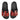 Emporio Armani GA Eagle Logo Rubber Sliders Black/red