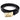 Vivienne Westwood Orb Square Buckle Belt Black/Gold